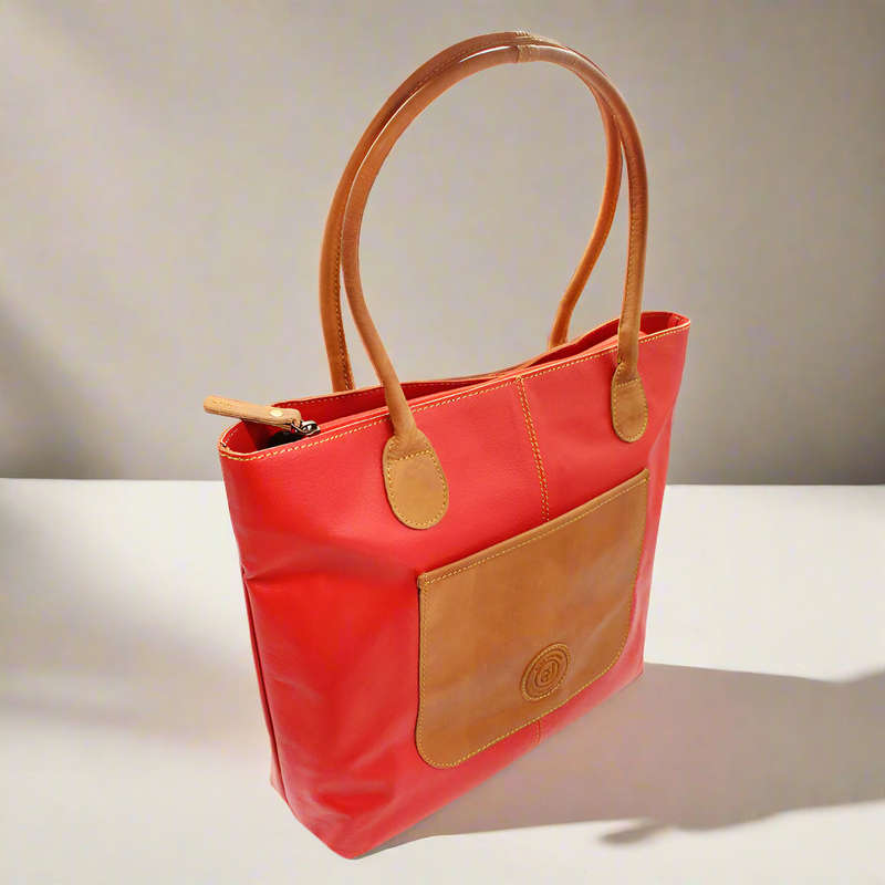 Ruby Leather Handbag
