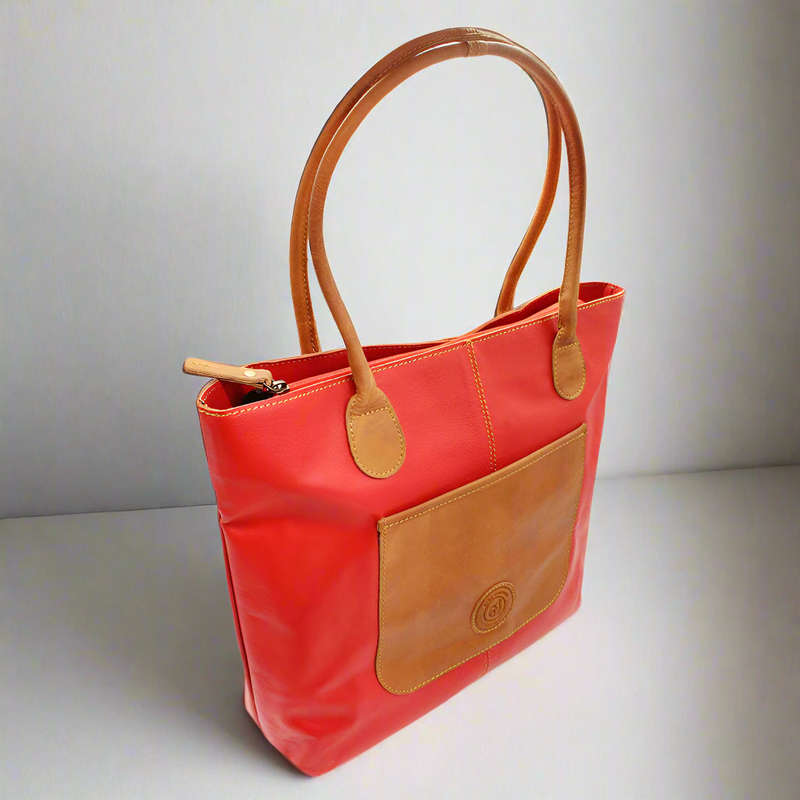 Ruby Leather Handbag
