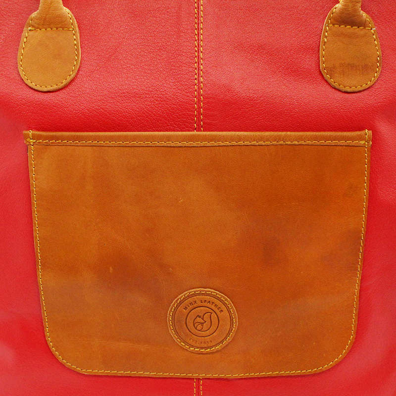 Ruby Leather Handbag