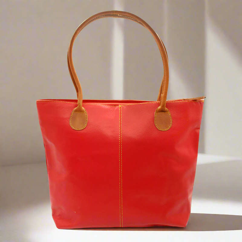 Ruby Leather Handbag