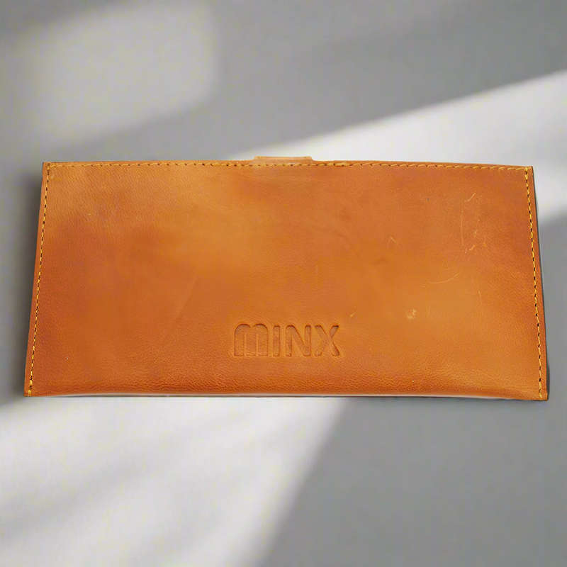 Sleek Tan Leather Ladies Wallet