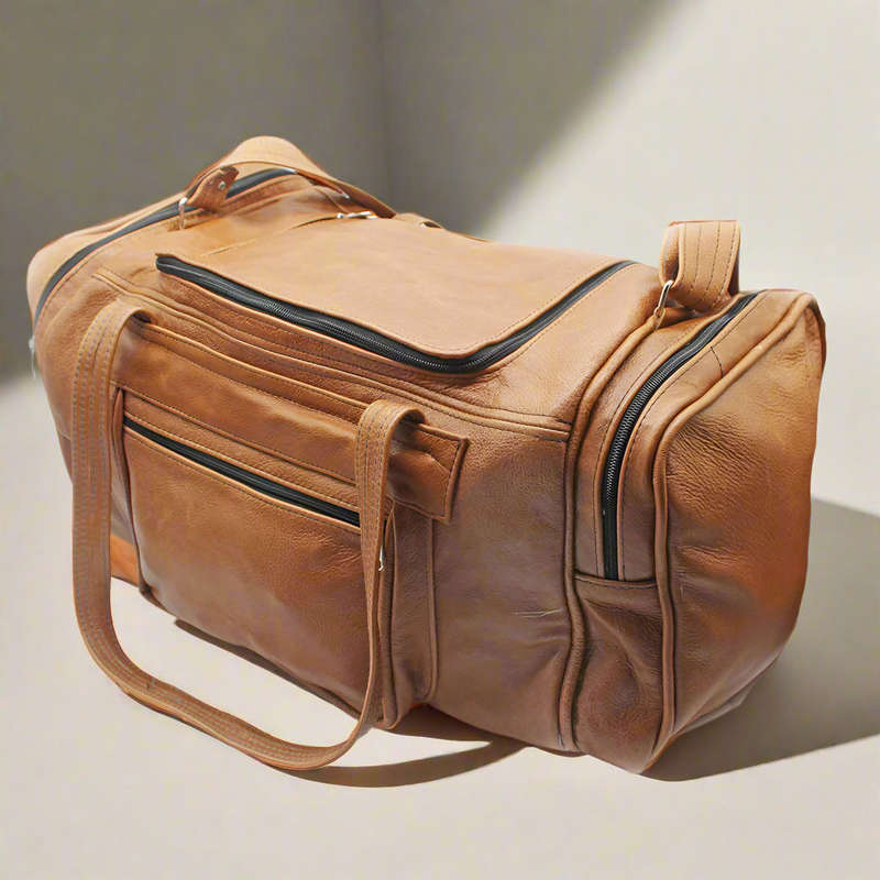 Bobby Square Leather Duffle Bag