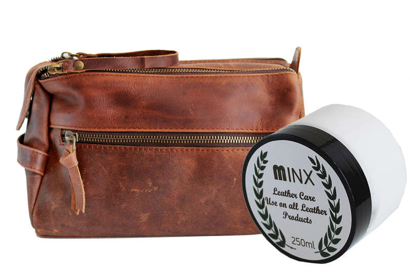 Toiletry Bag & Leather Care Cream