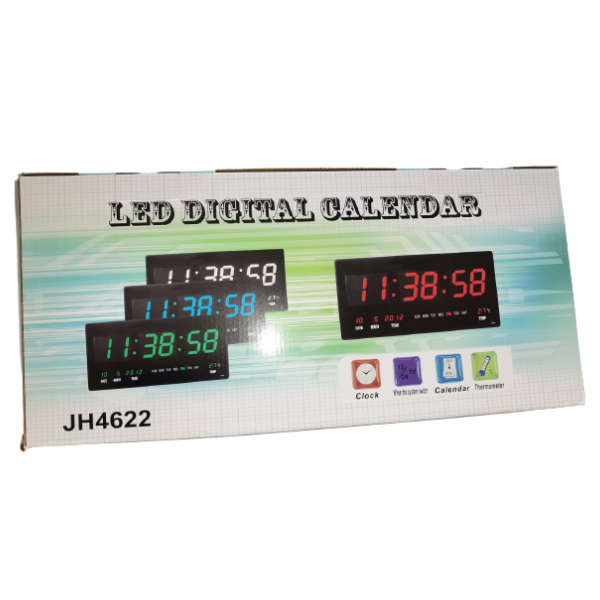 LED Digital Clock Calendar Thermometer 3-in-1 | Multi-Function Timepiece