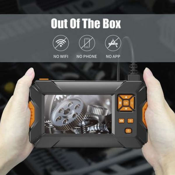 Portable Heavy Duty Endoscope with 4K HD 4.3'' Dual Display