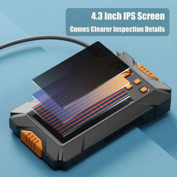 Portable Heavy Duty Endoscope with 4K HD 4.3'' Dual Display