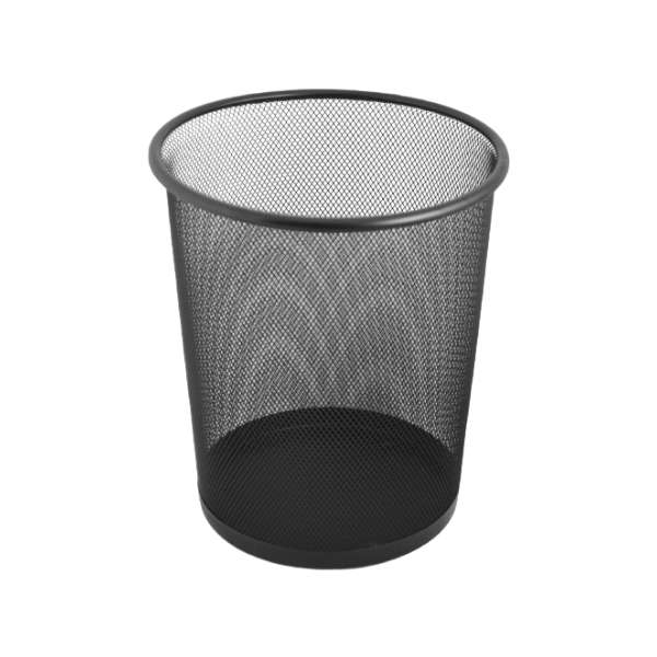 Black Mesh Office Dustbin