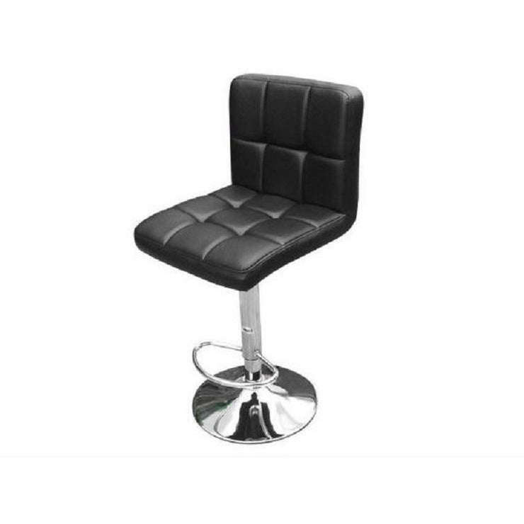 Faux Leather High Back Swivel Bar Stool. Available in various colours