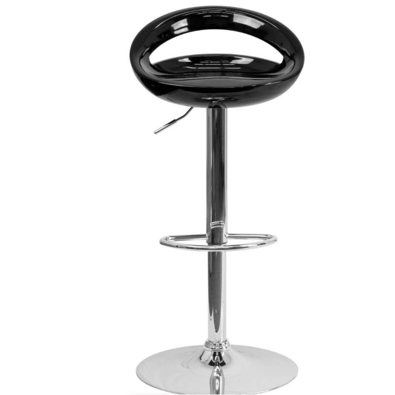 Glossy Cut Out Bar Stool - Available in various colours