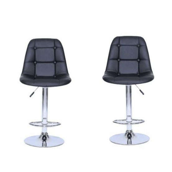 Chic Bucket Seat Bar Stools - Set of 2 - Available in Black , Red , Brown and White
