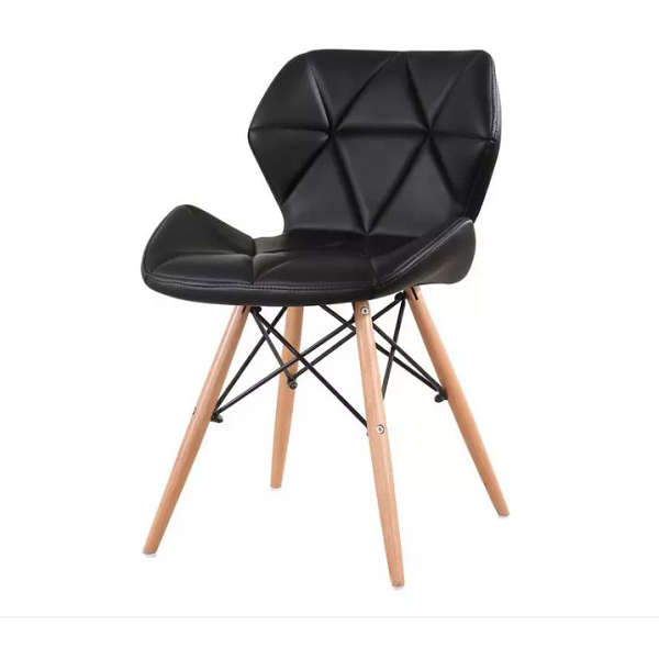 Bright Diamond Padded chairs with wooden legs - Various colours available