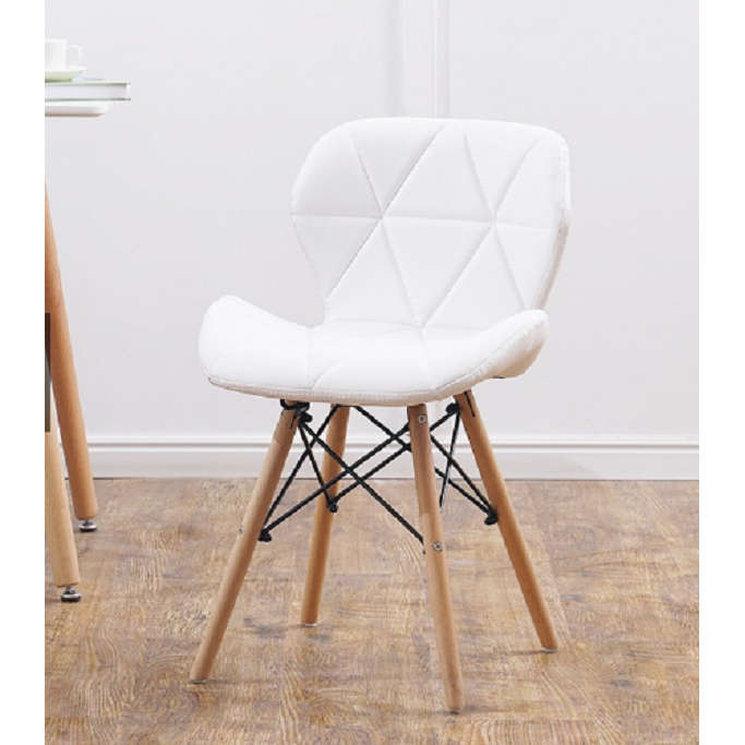 Bright Diamond Padded chairs with wooden legs - Various colours available