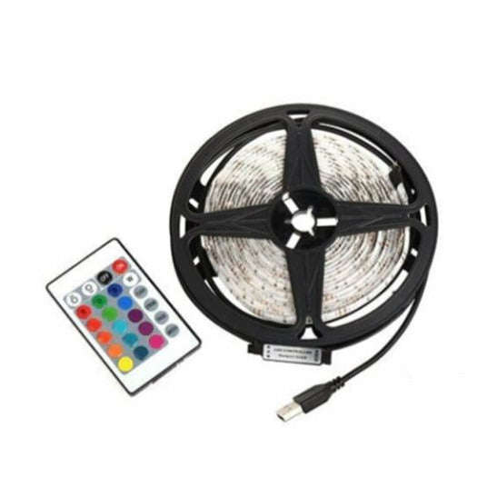 RGB 5M USB Powered LED Strip - with 4 Modes with 16 Colours