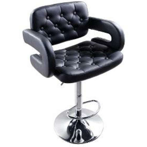 MAK Faux Leather Luxury Barstool with armrest. Available in Red, Black & Brown