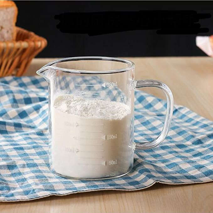 Set of borosilicate glass measuring jugs - 350ml and 500 ml