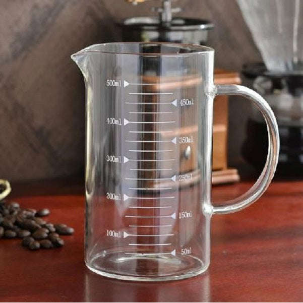 Set of borosilicate glass measuring jugs - 350ml and 500 ml