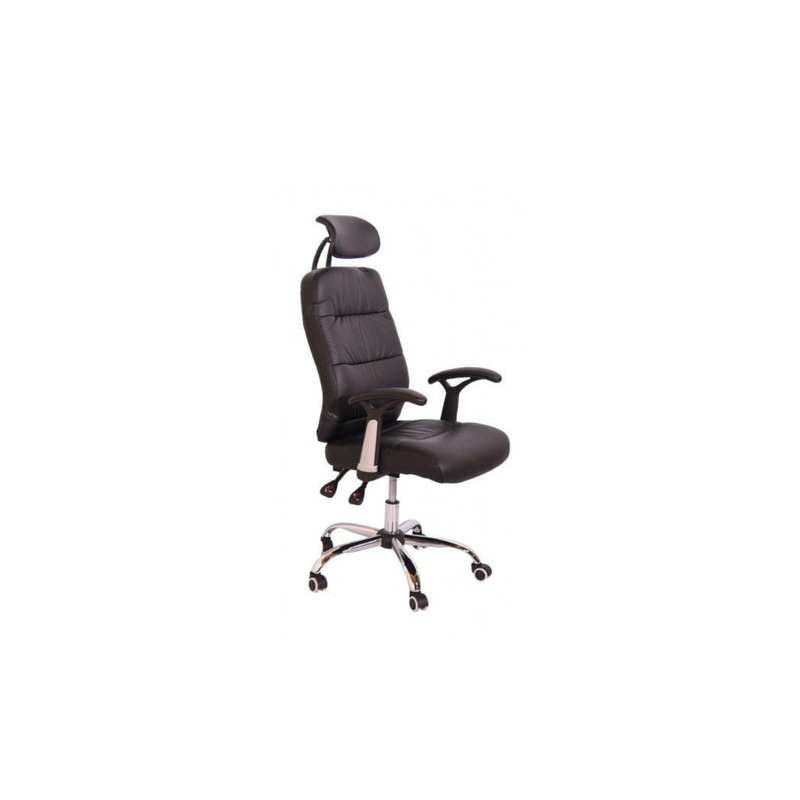Brown Office Chair  Shubs Reclining Office Chair with Head and Arm rests