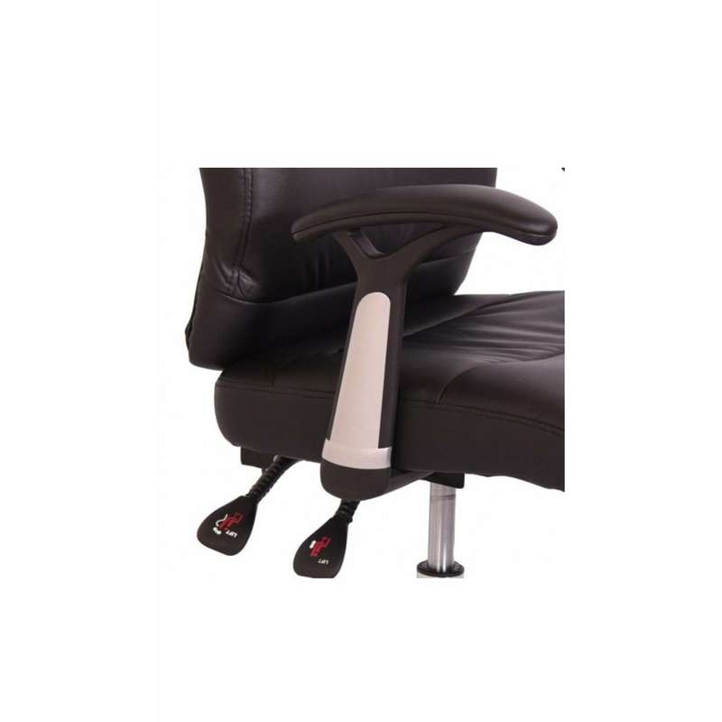 Brown Office Chair  Shubs Reclining Office Chair with Head and Arm rests