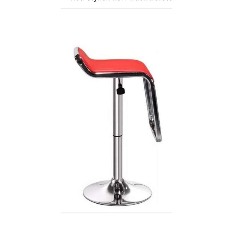 Red Stylish Low-Back Barstools - Set of 6