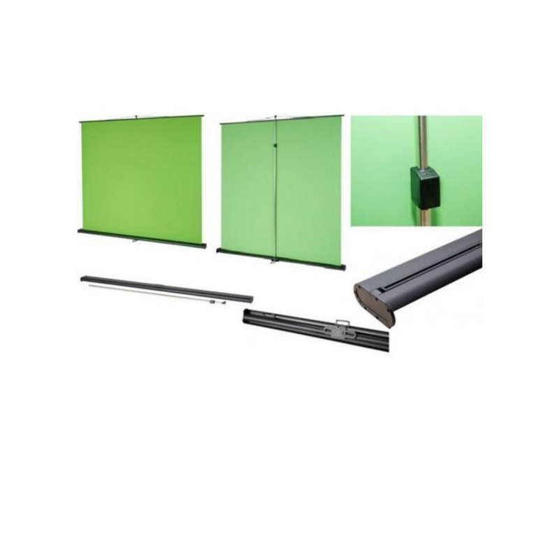 Pull Up Mobile Chroma Key Green Screen - 150 X 200cm
