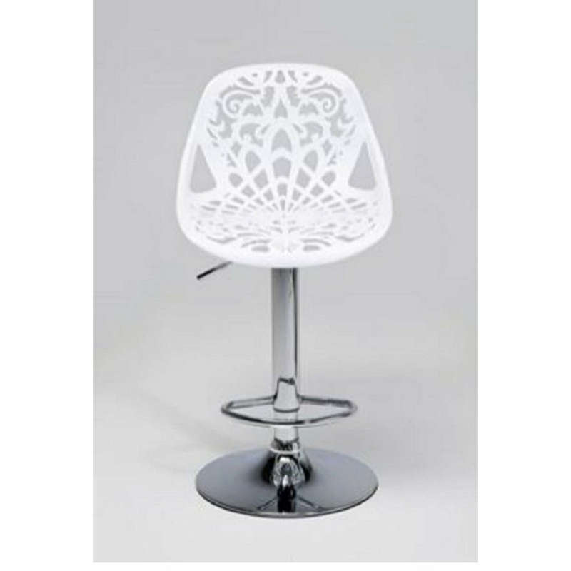Reena Floral Barstool / Patio stools. Available in Black or White - White