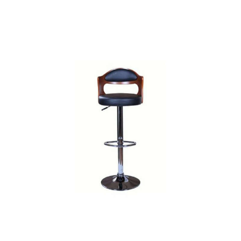 BG Contemporary Design Wooden and Leather Bar stool