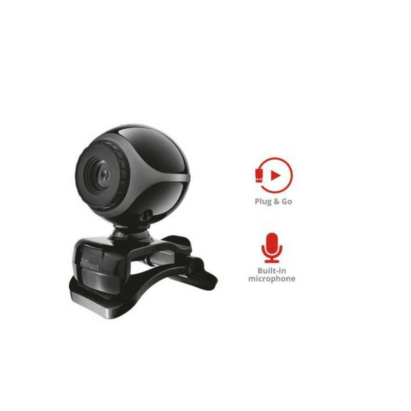 Trust 2 in 1 Chat Headset Pack-Includes Exis Stylish VGA Webcam