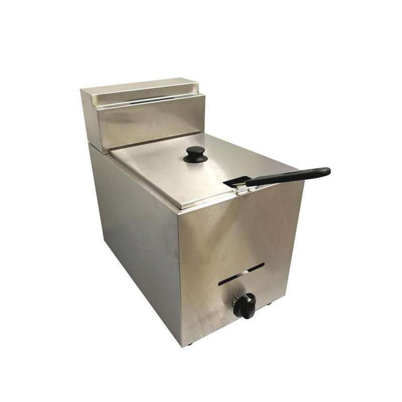 Single Gas Fryer - Stainless Steel