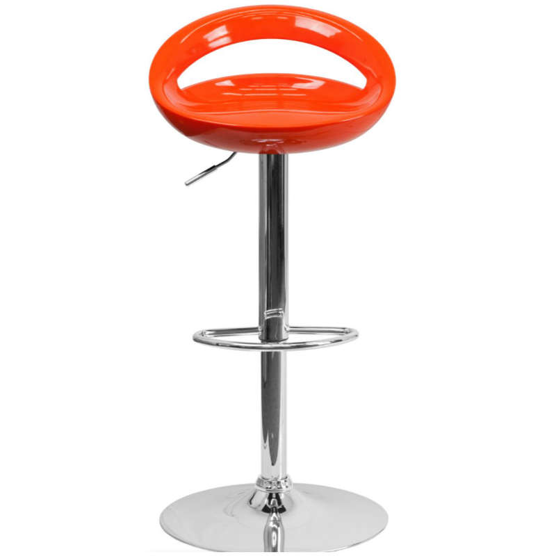 Glossy Cut Out Bar Stool - Available in various colours