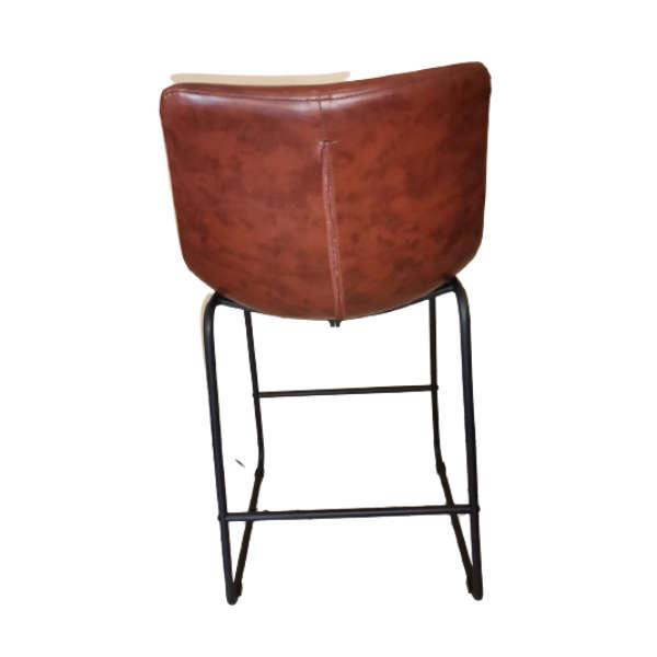 Kepa Faux Leather Barstool - Available in Black or Brown