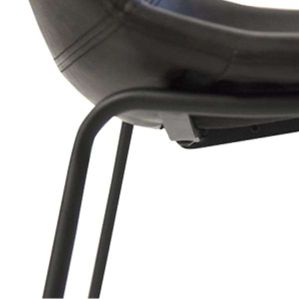 Kepa Faux Leather Barstool - Available in Black or Brown