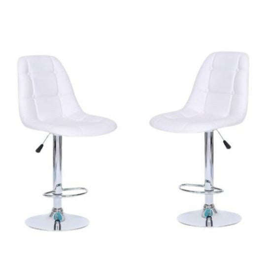 Chic Bucket Seat Bar Stools - Set of 2 - Available in Black , Red , Brown and White