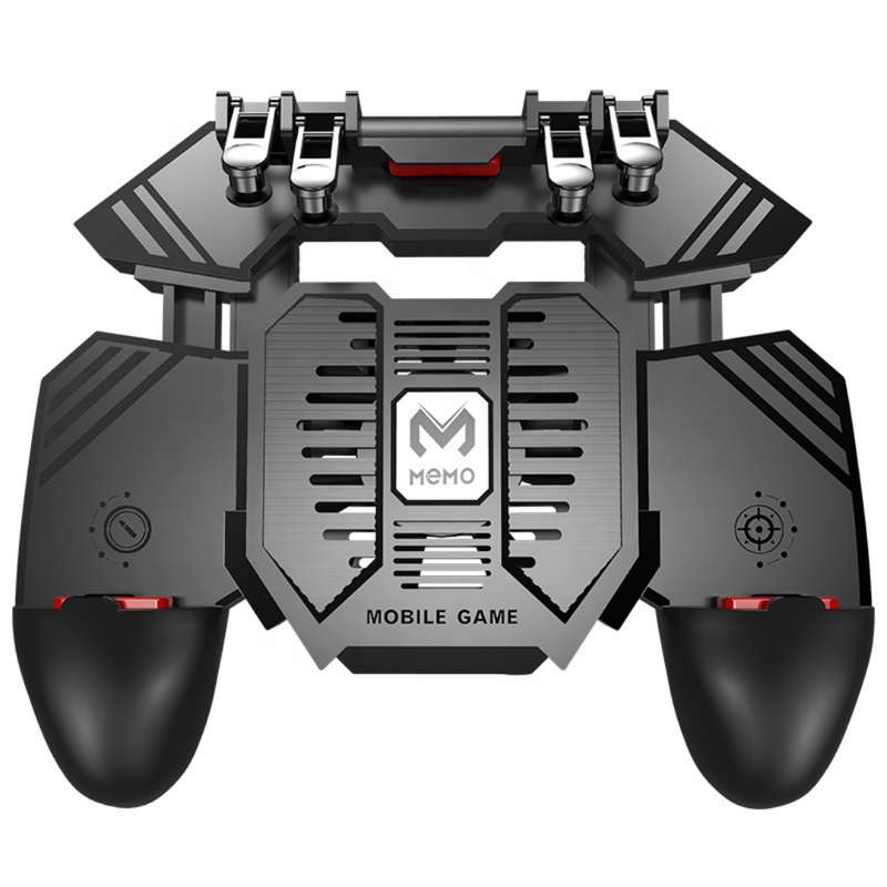AK-77 4 Finger Mobile gaming controller with a cooling fan for PUBG Mobile - 1200mAh