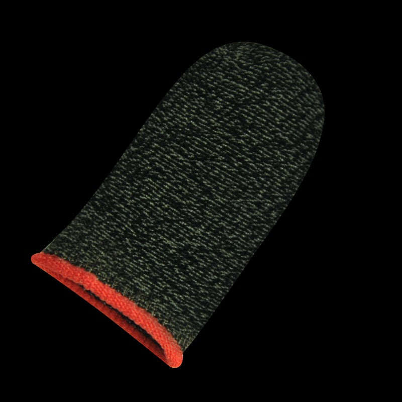 MEMO Anti Sweat Fiber Mobile Gaming Thumb Sleeves - Red and Black