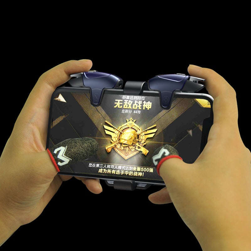 MEMO Anti Sweat Fiber Mobile Gaming Thumb Sleeves - Red and Black
