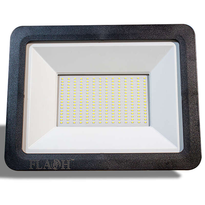 FLASH High Power Slim LED 150W Floodlight Daylight 6000K Matt Black