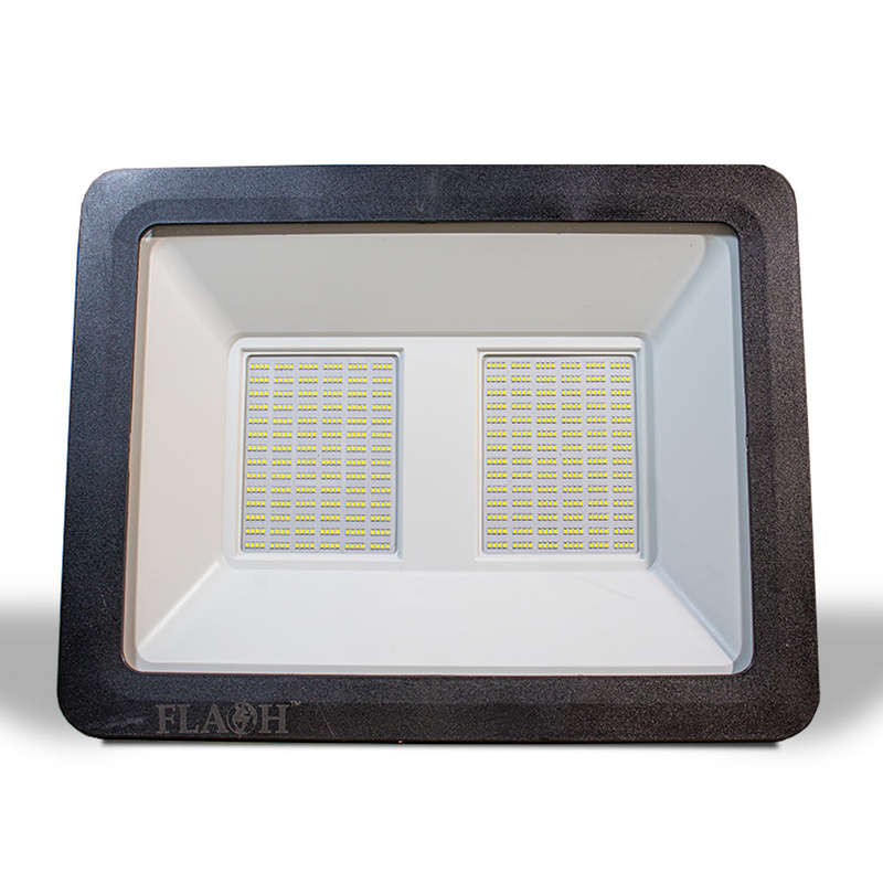 FLASH High Power Slim LED 400W Floodlight Daylight 6000K Matt Black