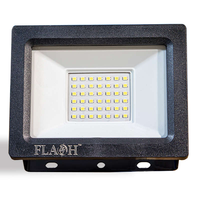 FLASH 30W LED Slim Floodlight Daylight 6000K Black