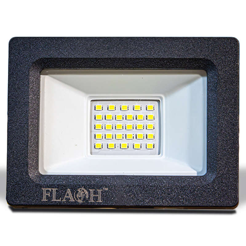 FLASH 20W LED Slim Floodlight Daylight 6000K Black