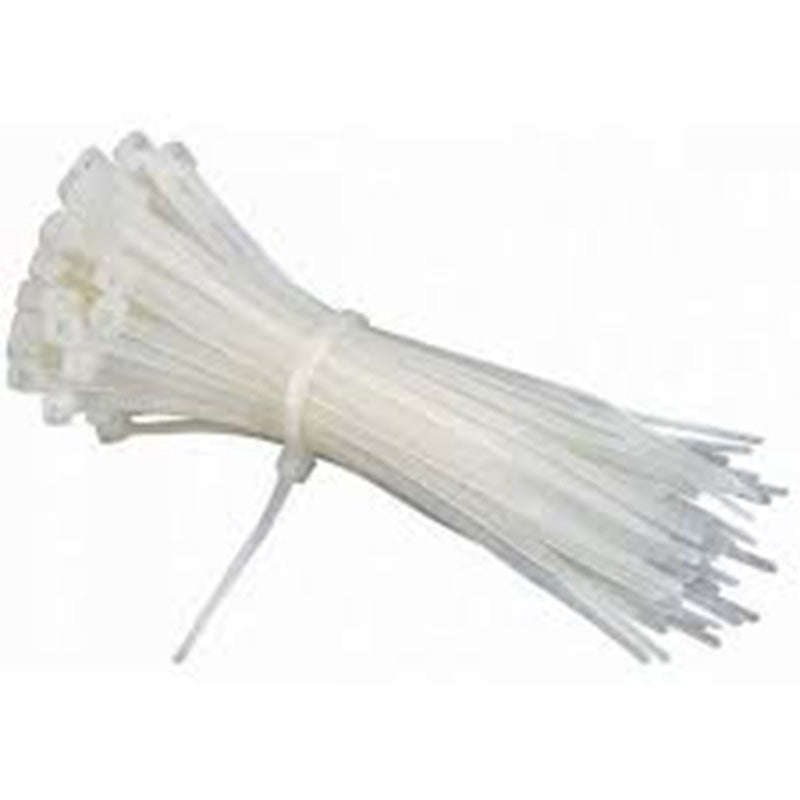 RUWAG Cable Ties White 4.9mm x 197mm ( Pack of 100 )