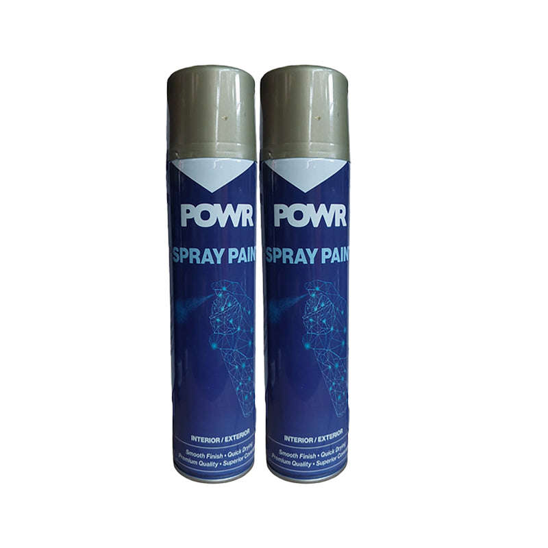 POWR Spray Paint Rich Pale Gold 300ml ( 2 Pack )
