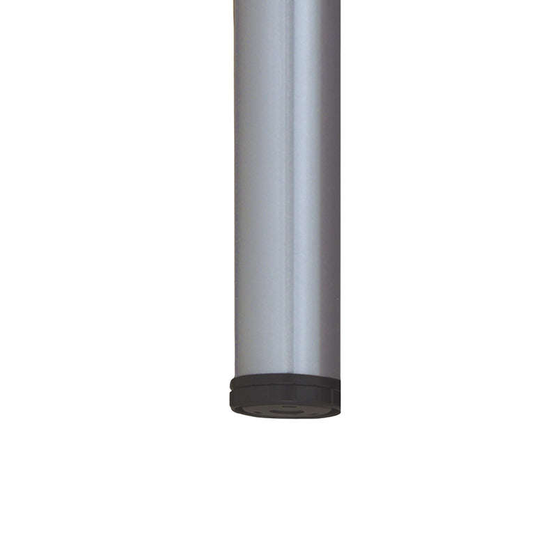 ROCO Worktop Table Leg Satin Chrome 870mm x 80mm