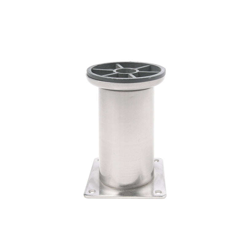 ROCO Adjustable Round Table Leg Silver 100mm x 50mm
