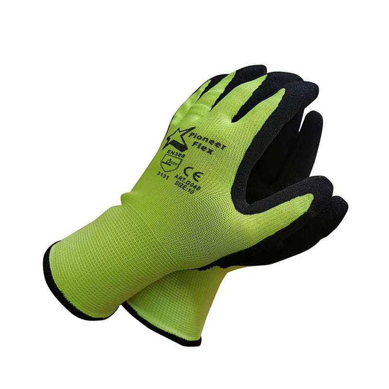 PIONEER Gloves Flex Lime Wet And Dry Grip Size 10