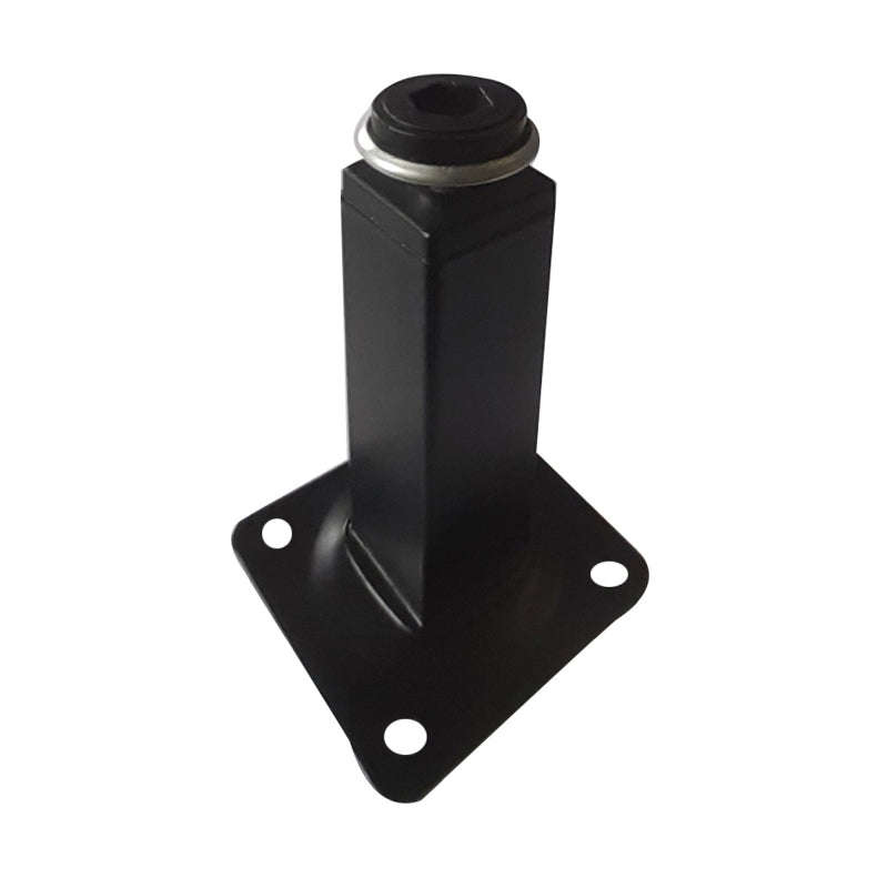 ROCO Adjustable Table Leg With Square Black Plate 100mm x 25mm