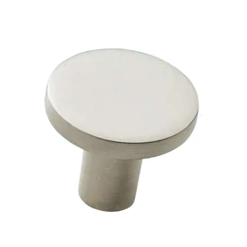 ROCO Flat Button Drawer Knob Satin Chrome 30mm