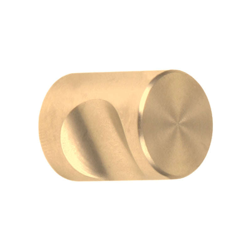 ROCO Cylindrical Drawer Knob Brushed Brass 20mm