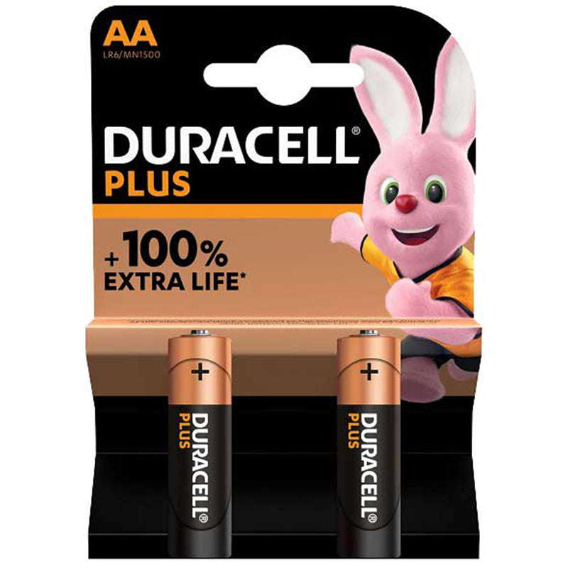 DURACELL Plus Battery AA Penlight 1.5v ( Pack of 2 )