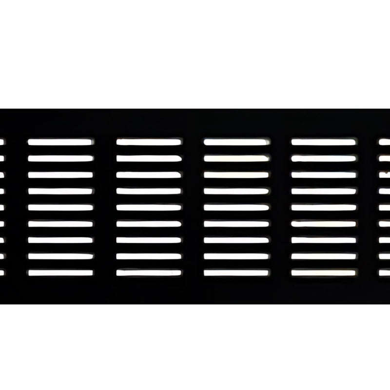 ROCO Aluminum Airvent Black 400mm x 80mm
