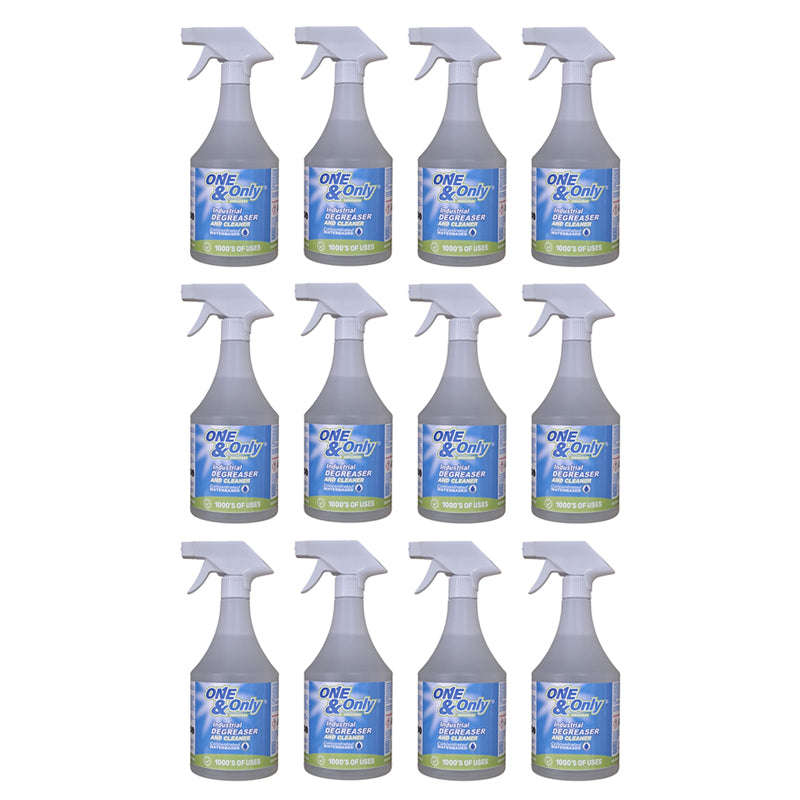 ONE & ONLY Industrial Degreaser and Cleaner Concentrate Biodegradable 750ml Trigger ( 12 Pack )
